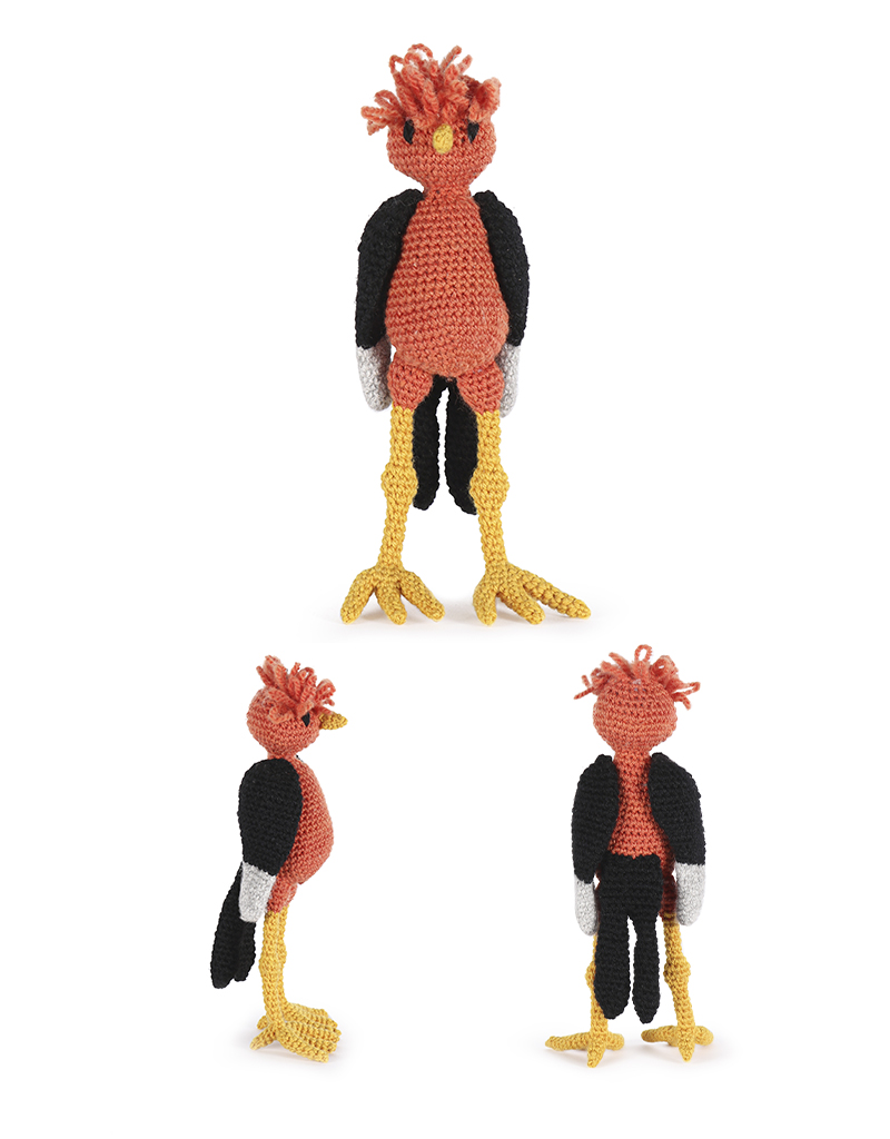 toft ed's animal mateo the cock of the rock amigurumi crochet